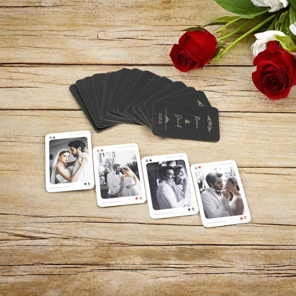 Unique Photo Gift, Custom Playing Cards – Personalized Gift - Ideal Photo Book Alternative - Custom Poker Card, Guest Gift