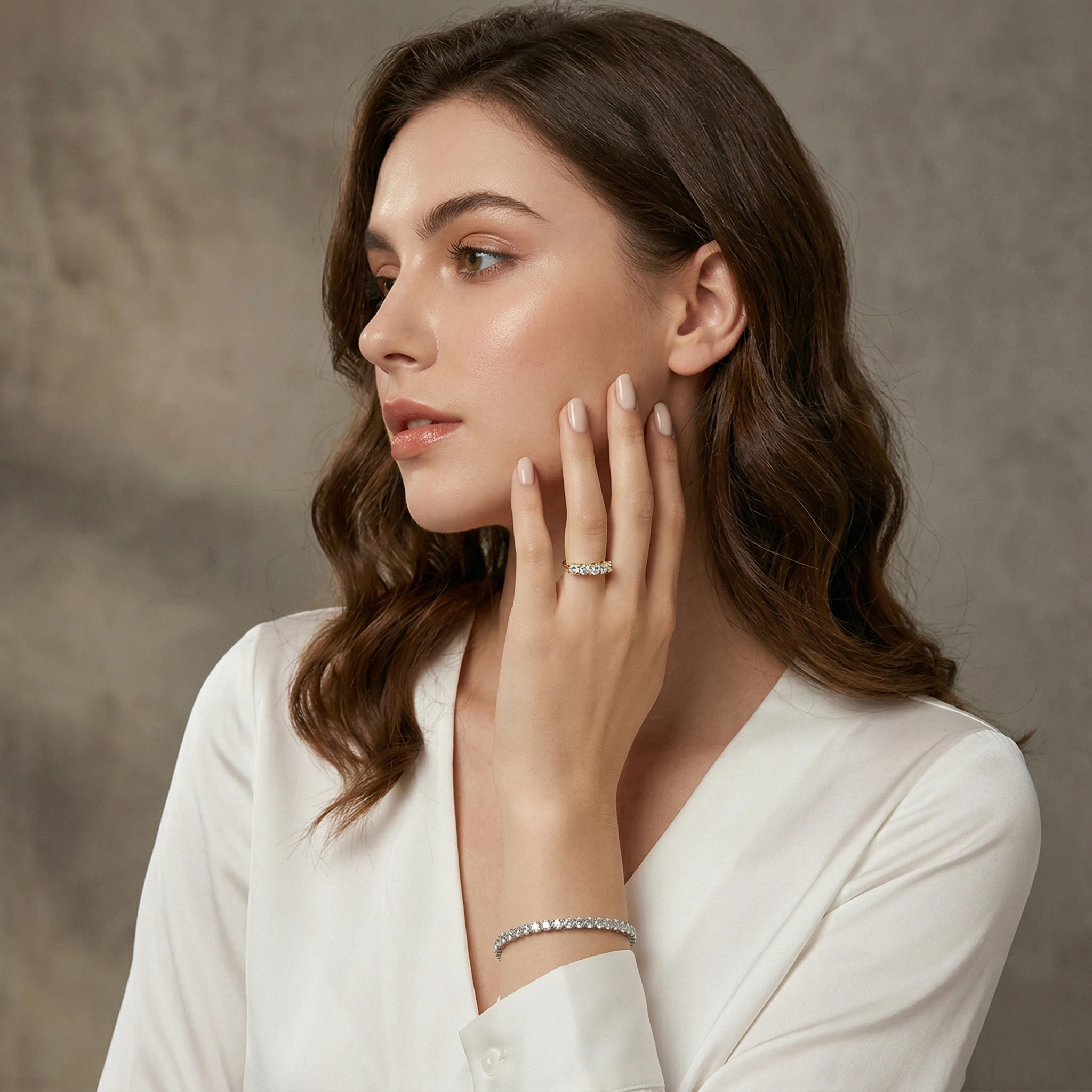 Cincin Moissanite Bulat 2 Kara - Moissanite Engagement Ring 2 Carat D Vvs1 ulasan dan harga