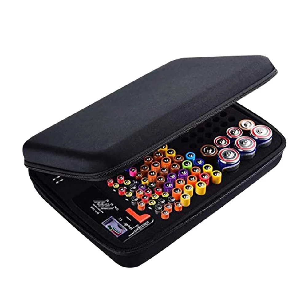 

Organizer Eva Foam Durable Shockproof Dirtproof Storage Box for Lithium Batteries Multi-Use Holder Organizer