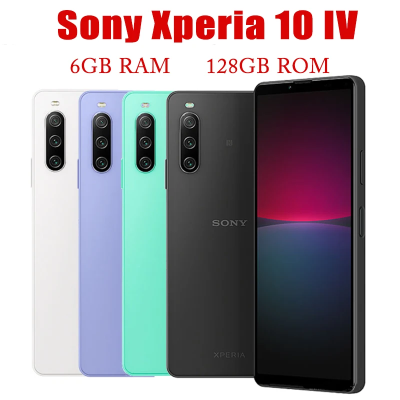 

Sony Xperia 10 IV SO-52C 5G Original Mobile Phone 6GB RAM 128GB ROM NFC 6.0" Triple Rear Cameras Unlocked Android Smartphone