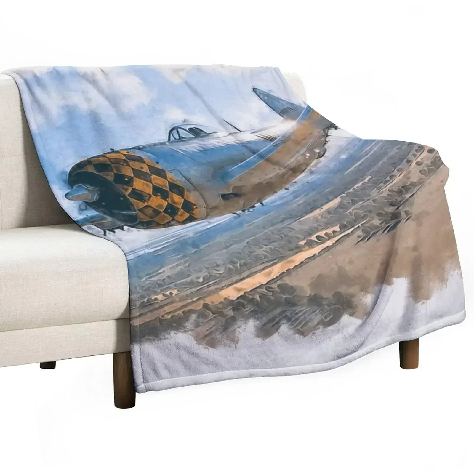 P-47 Thunderbolt Throw Blanket wednesday Soft Beds blankets ands Soft Plaid Sofas Furrys Blankets