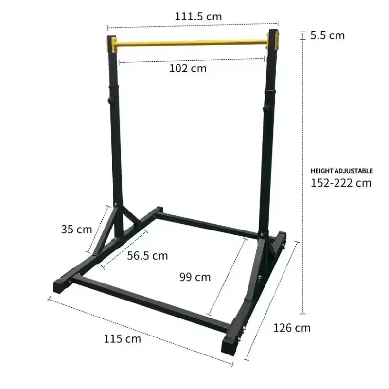 Pull up Bar Stand for Home Gym Strength Training Adjustable Pullup Fitness Equipment Multifunctional Exercise Rack