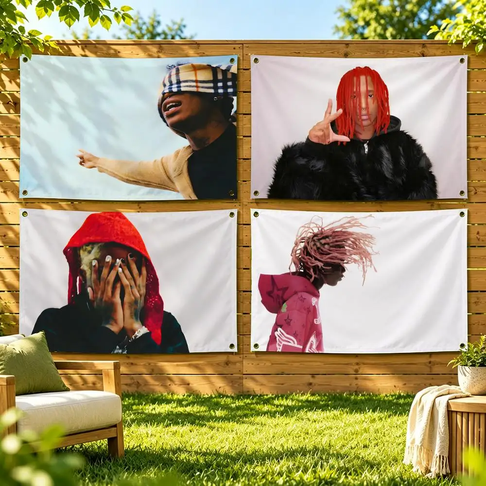 Nine Vicious Rapper Funny Flags Soft Durable Tapestry Skin-friendly For Outdoor Party Home Living Room Bar Bedroom Decoration