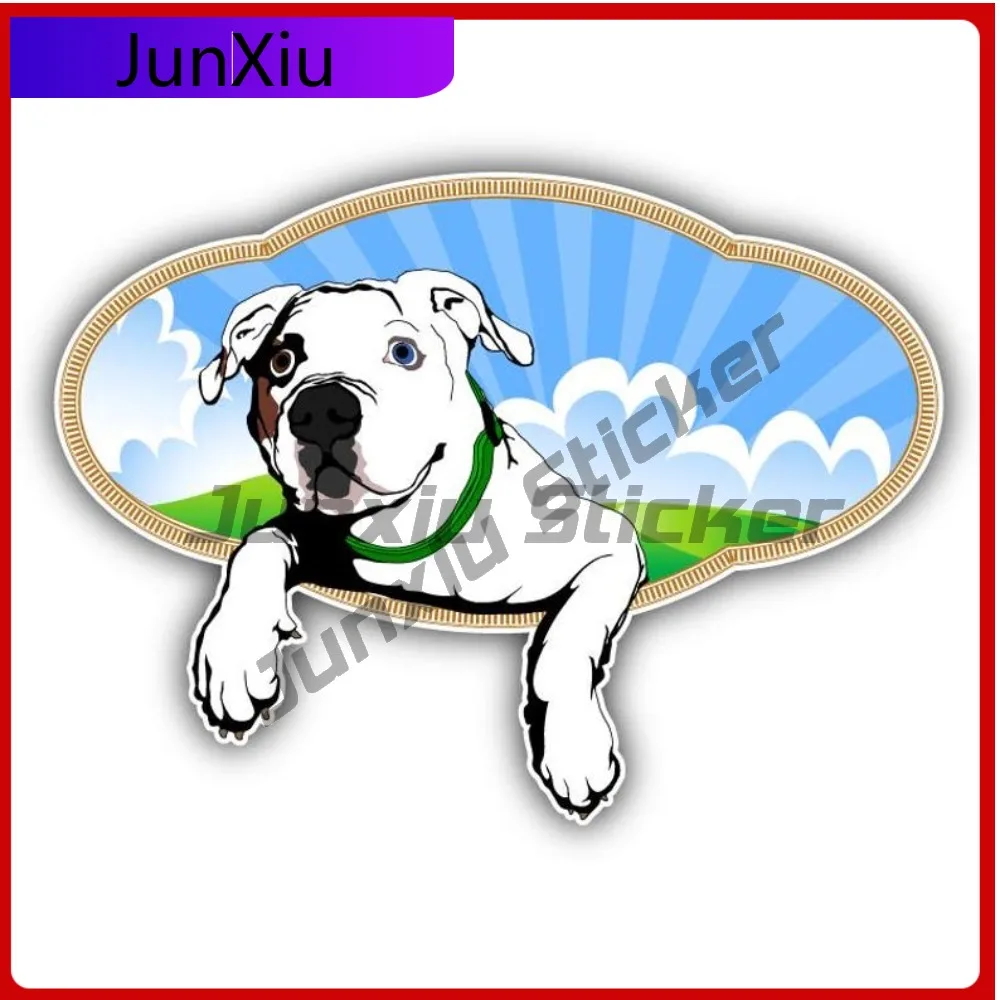 

American Bulldog Car Vinyl Sticker Bumper Windows Windshield Luggage Kayak Suv Anti Scratch Exterior Decal Suv Cover Waterproof