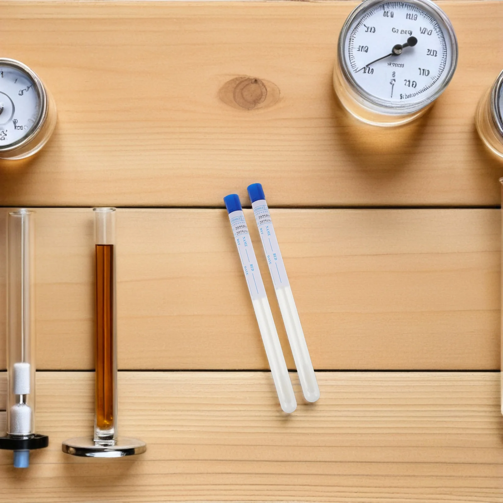 

200Pcs Oral Swab Sticks Disposable Pharynx Swabs Gentle Testing Swabs Portable Sample Collection Set