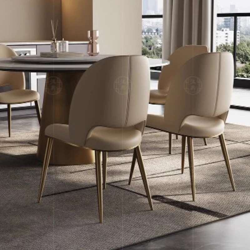 

Gold Beautiful Dining Chairs European Trendy Nordic Chaise Dining Chair Modern Party Cadeiras Sala De Jantar Home Furniture