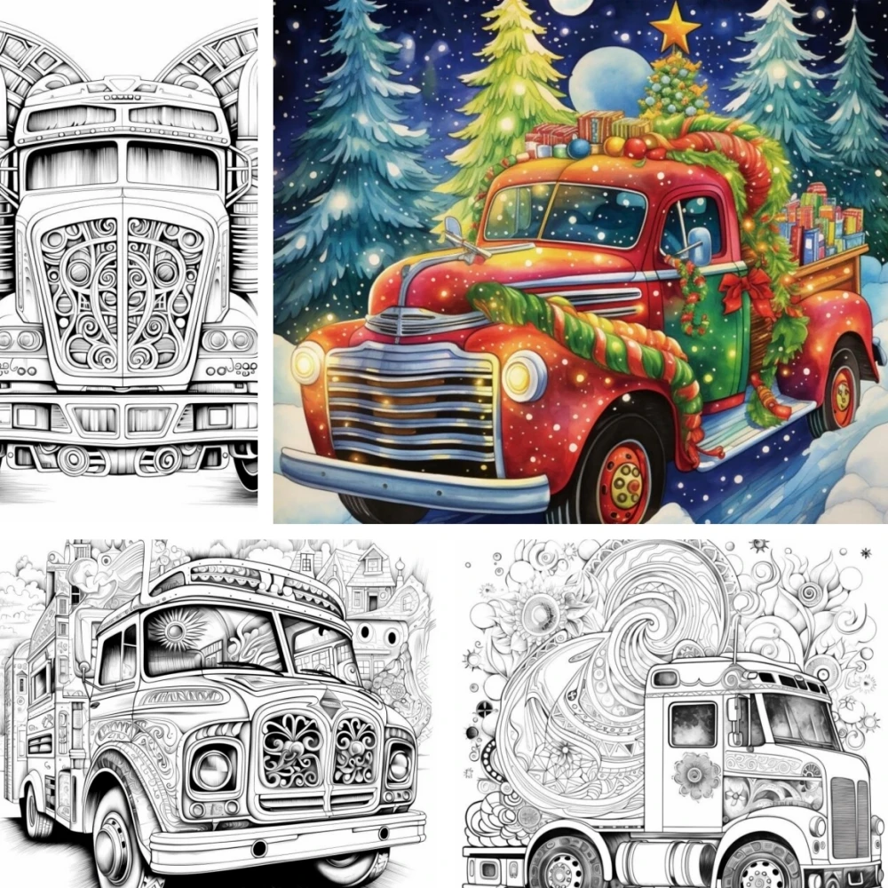 Книга-Раскраска с двойными страницами, 20 страниц