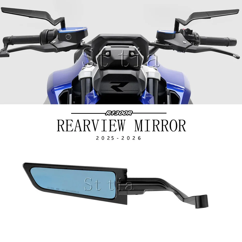 New Motorcycle Aluminum Rearview Mirror Wind Wing Mirrors Side View Mirrors For BMW R1300R R1300 R R 1300R 2025-2026