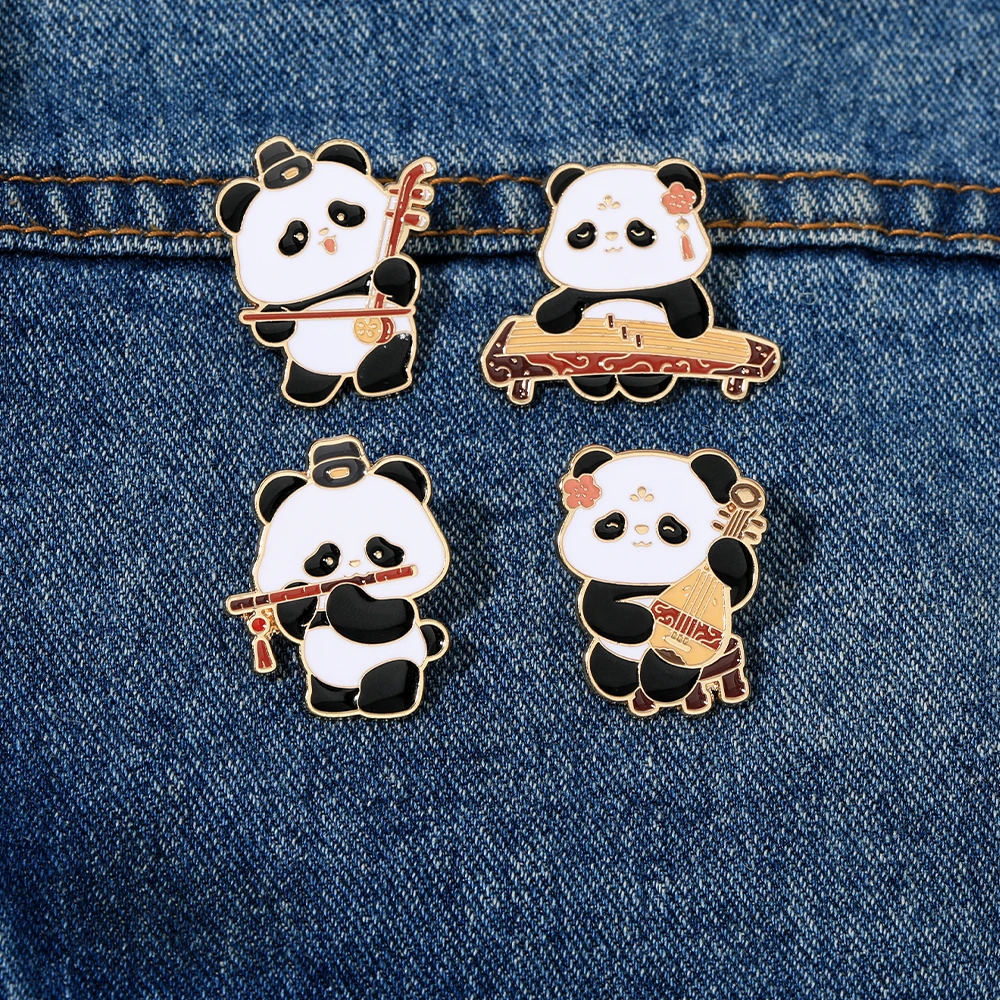 4 stijlen cartoon panda die mu - Musical Instruments Cartoon recensie en prijs