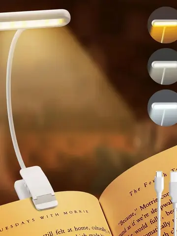 Портативная USB-лампа KEBINCPLED для чтения, 3 режима — фото модели