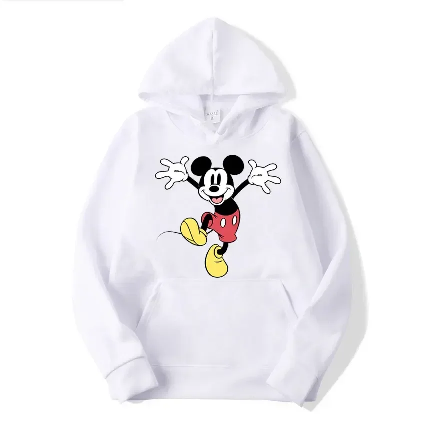 Cartoon Graphic Printed Male Sweatshirts Mickey Mouse Classic Anime Trendy Long Sleeve Men Hoodies Autumn Winter Casual Tops