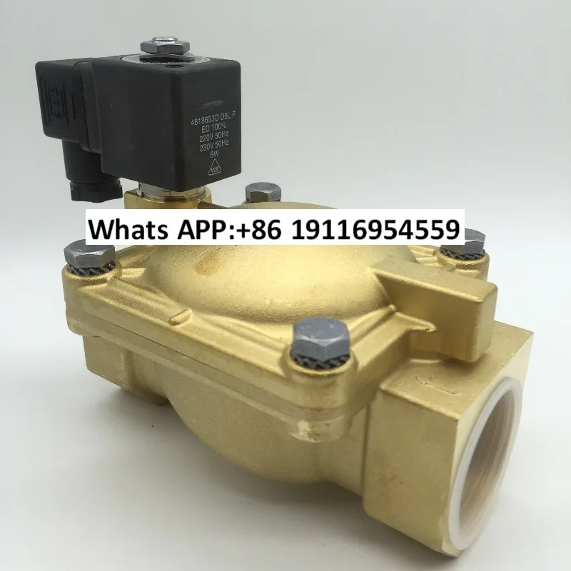 Solenoid valve 443794W/7321BFN00-24V/220V pilot operated two-way 4mpa brass, internal thread