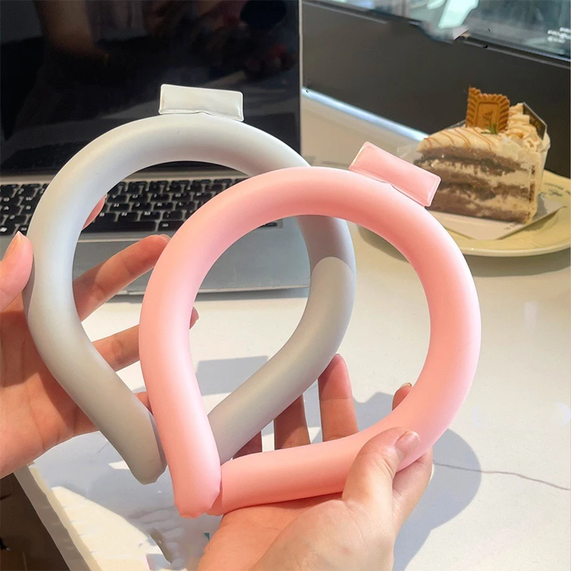 Summer Neck Cooling Tube Reusable Portable Ice Neck Cooler Ring Soft Silicone Cold Neck Wrap For Heat Relief And Outdoor Activit - view 5