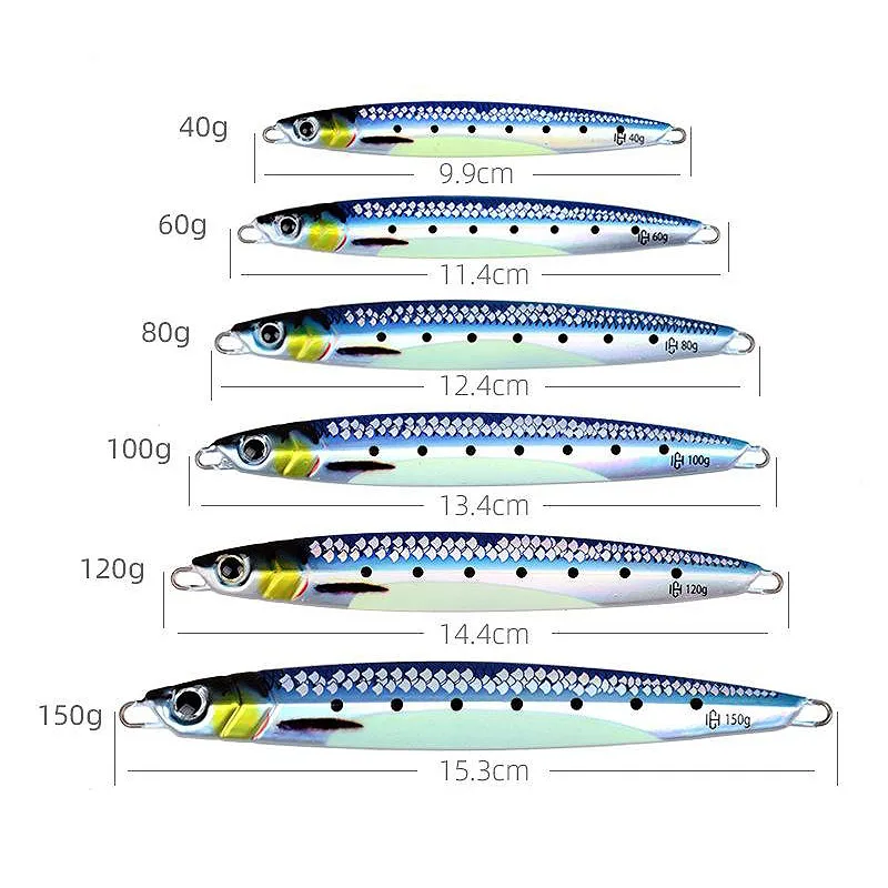 Bazooka UV Slow JIG Fishing Lure Boat 3D Print Laser Luminous Jigging Metal Spoon Hard Lead Sinking Pike Bass Tuna Winter Bait