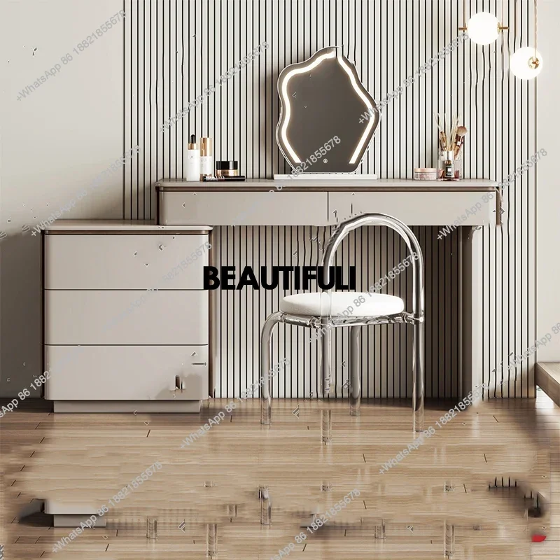 

Modern Storage Vanity Tables Nordic Luxury Drawer Salon Bedroom Vanity Tables Makeup Mirror Wood Coiffeuse De Chambre Furniture