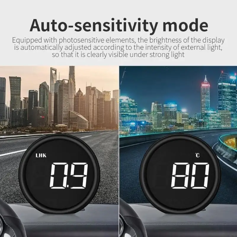 M76E Kleines HUD-Gerät mit hoher Sichtbarkeit für Autos zeigt wichtige Fahrinformationen an – Detail 8