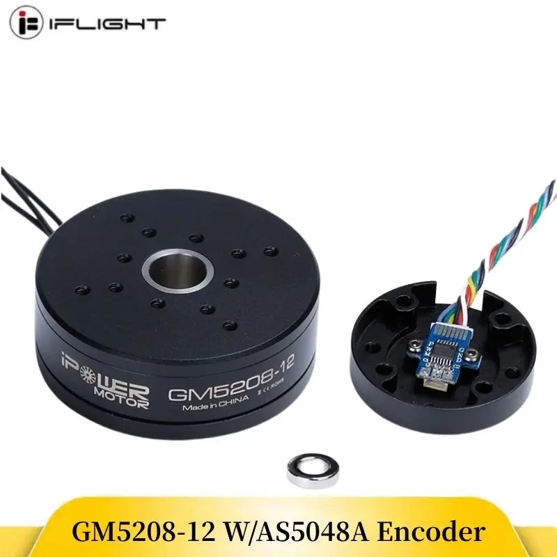 

IFlight IPower GM5208-12 Hollow Shaft Brushless Gimbal Motor W/AS5048A Encoder for DSLR / CANON 5D2/5D3 Cameras Stabilization