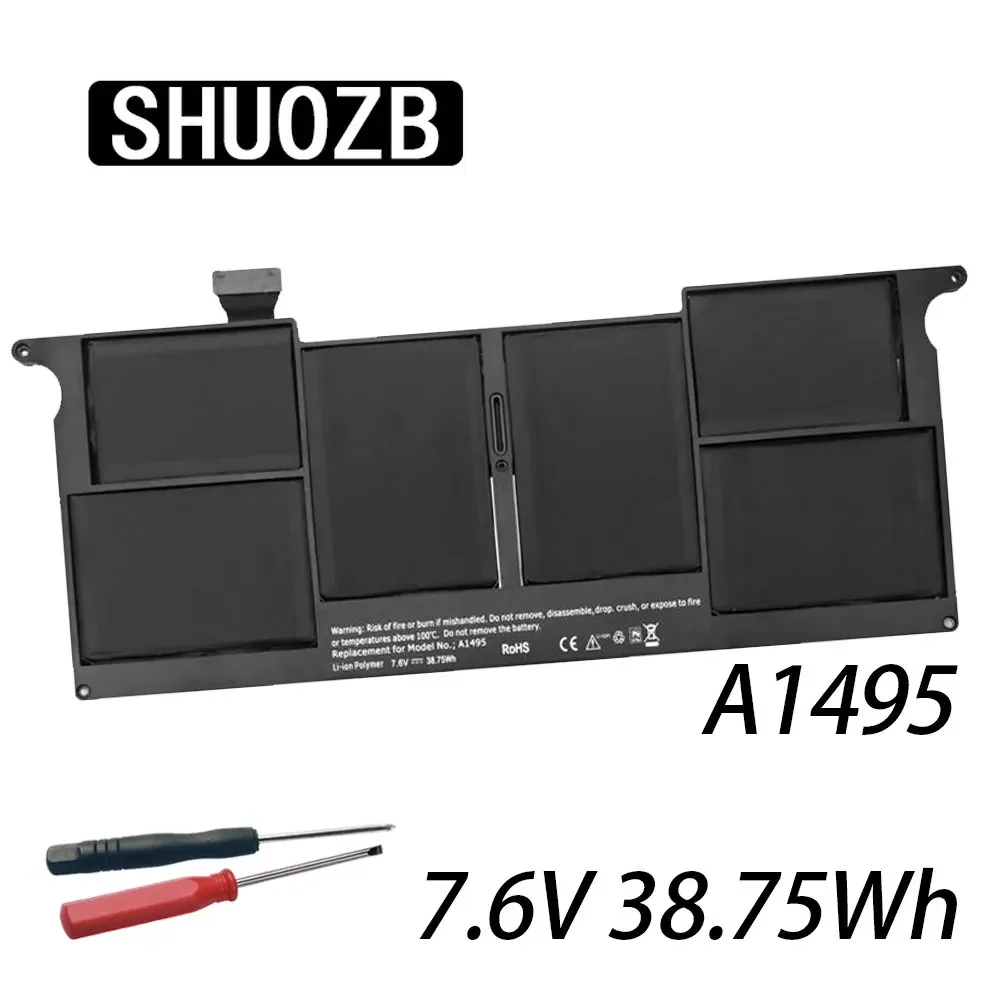 

SHUOZB A1495 Laptop Battery For Apple MacBook Air 11" A1465(2013 2014 2015) MD711LL/A MD711/A MD712/A MD711/B 020-8084-A 7.6V