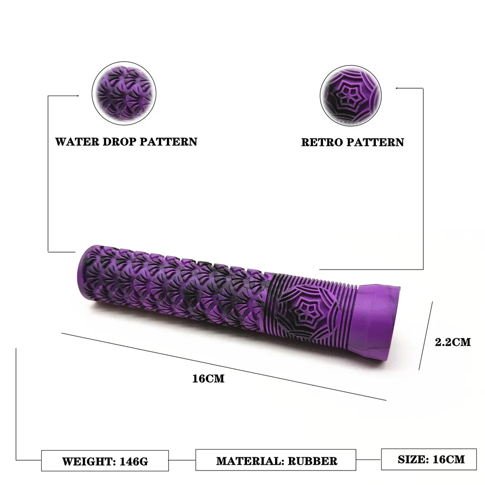 Universal Mountain Bike Handlebar Cover, 16cm Extended, Non-Slip, Wear-Resistant, Shock-Absorbing, Soft Rubber Bicycle Grip Cover, Suitable for Folding Bikes, Off-Road Bikes, Outdoor Cycling Accessories