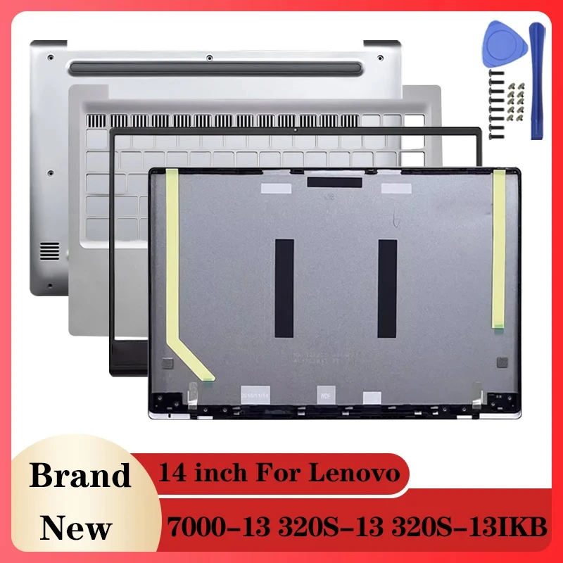 

For Lenovo 7000-13 320S-13 320S-13IKB Notebook Screen LCD Back Cover/Front Bezel/Palmrest/Bottom Case Laptop Accessories Silver