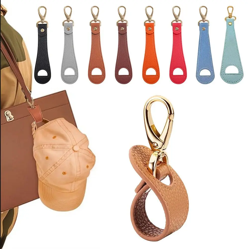 Fashion PU Leather Hat Clip Hands Free Handbag Accessories Hat Holder Hat Keep Clip Outdoor Travel