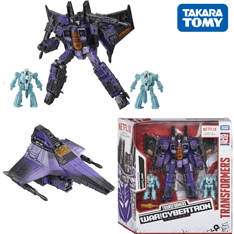 In Stock Takara Tomy Transformers War ForCybertron Trilogy Netflix Hotlink Action FiguresCollectible Gifts Classic Hobbies