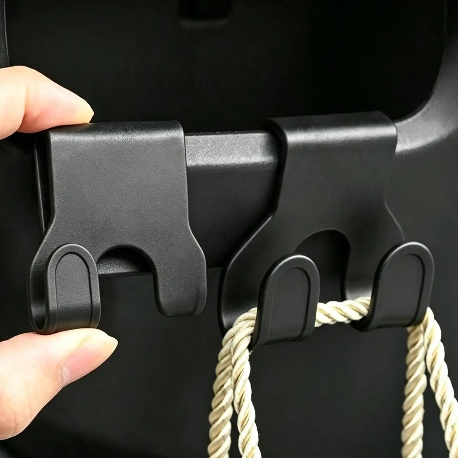 Electric Bike Organizer Hooks Weather-Resistant Organizer Electric Vehicles Accessory Double Hooks for Daily Commuting Road