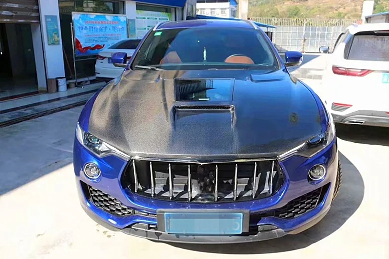 for Maserati Levante upgrades clear carbon fiber hood body kit