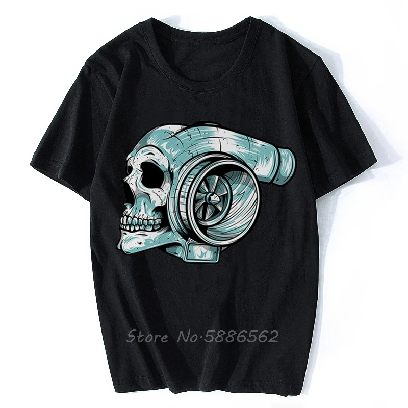 

Забавная футболка The Turbo Boost Reaper Skull Homme с коротким рукавом, мужская летняя белая футболка в стиле панк, хипстерская уличная одежда унисекс