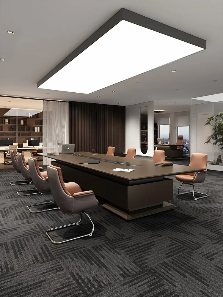 

High-End Large Conference Table Light Luxury Long Table Strip Table Business Office Furniture Room
