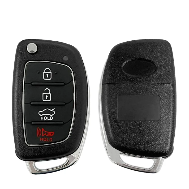 CN020079 Aftermarket Flip Remote Fob 4 Button Key Control 434Mhz FCC 95430-3S400 / 95430-3S401 For Hyundai Sonata 2011+