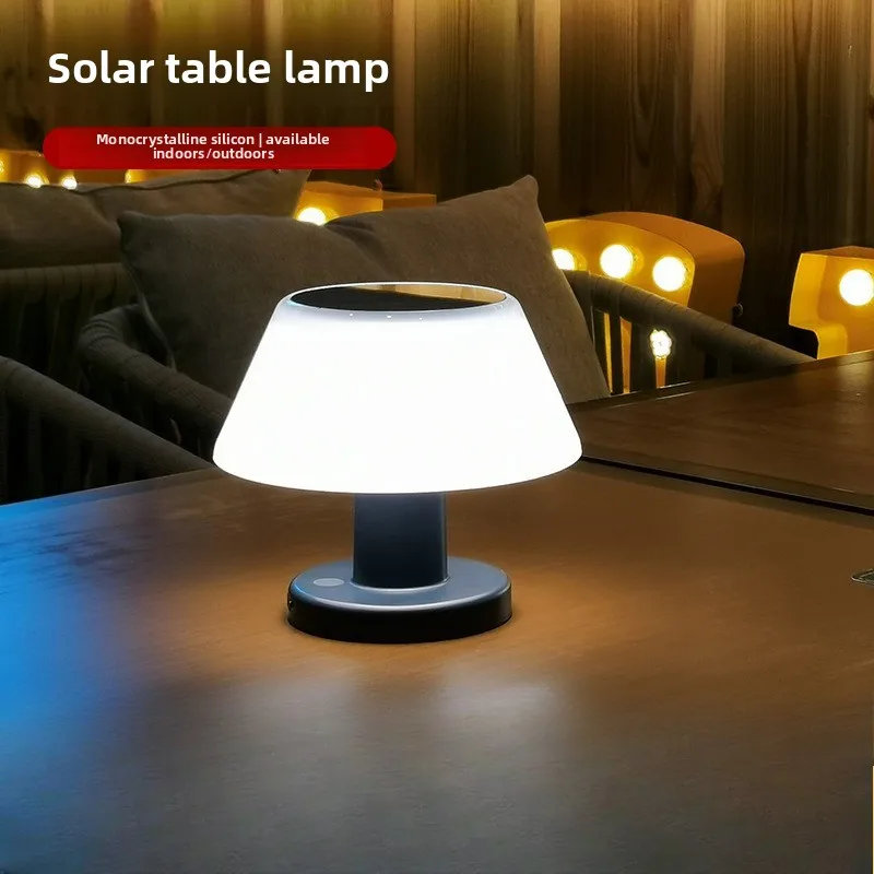 2026 Multi-scene Portable Solar Table Light  Rated For Bedroom Desk Balcony Garden Party Desktop Soft Fixture
