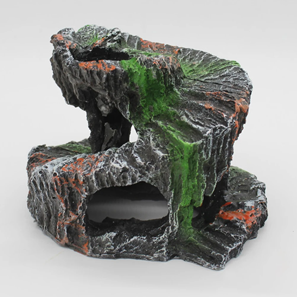 

1pc Turtle Terrace Reptile Platform Aquarium Basking Rock Fish Tank Ornament Study Room Resin Climbing Decoration Pet Supplies
