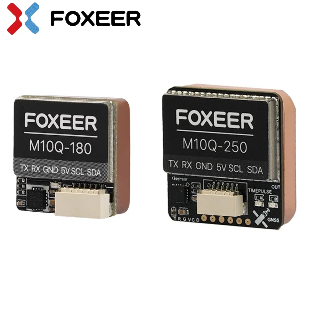 Foxeer M10Q-180 M10Q-250 5V 72CH M10 Dual Protocol GPS Module Built-in QMC5883 Compass Dual NMEA/UBLOX Protocol For RC FPV Drone