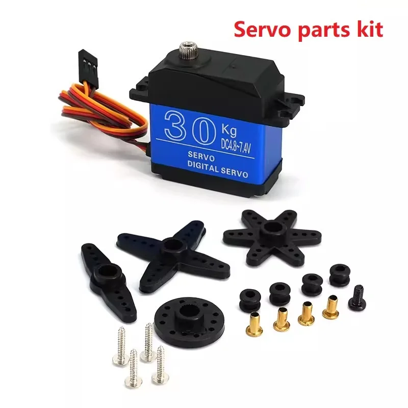 Servo étanche à couple élevé 20KG 25KG 30KG 35KG 180 270 degrés engrenage numérique en cuivre/Servo engrenage en acier, pour bras de Robot bricolage