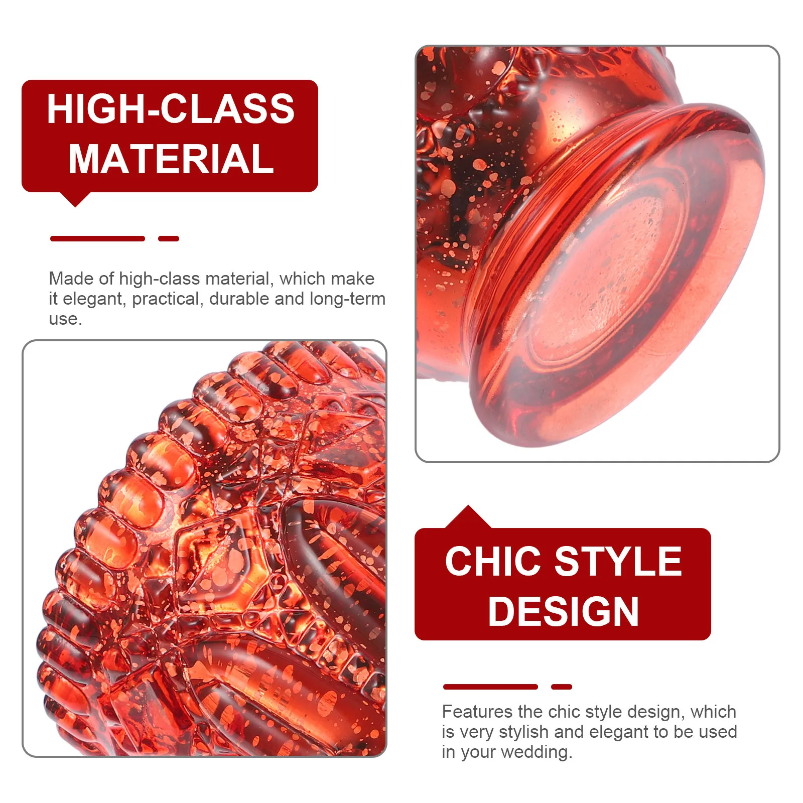 

Vintage Glass Candleholder Retro Design Elegant Candlestick for Wedding Home Decor Romantic Atmosphere Candles Holder