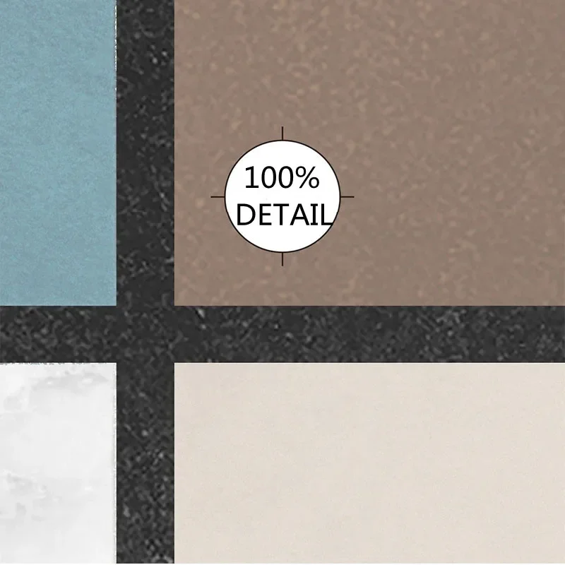 Papier Peint Mural 3D Personnalisé, Moderne, Minimaliste, Créatif, Abstrait, Géométrique, Marbre, Jazz, Fond Blanc, Peinture Murale