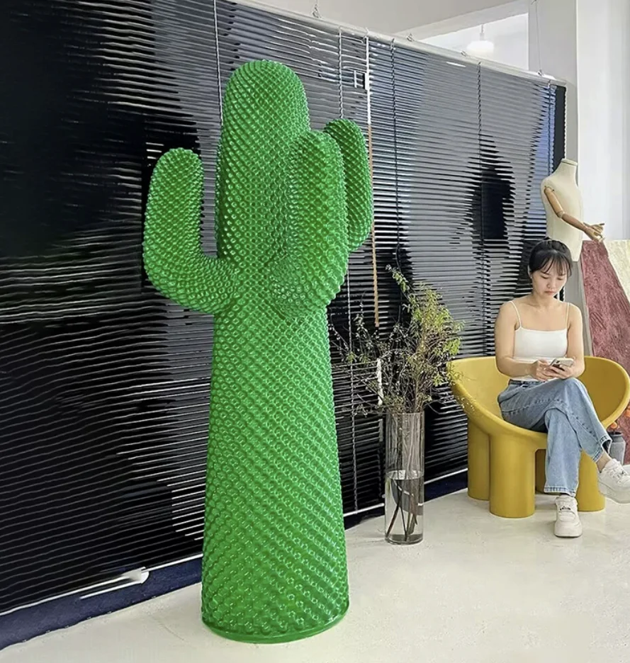 Creative Design Cactus Sculpture Crafts Floor Statues Hotel Office Living Room Home Decor for Decoration Trendy Ornaments