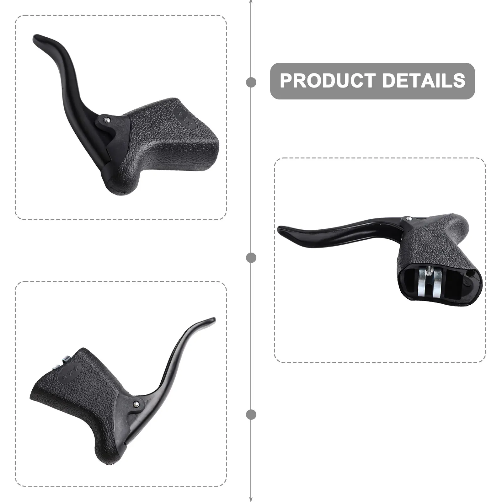 

Bicycle Brake Handle Accessories Bend Brake Handles Cycling Long Service Life Non-deformation Quick Installation