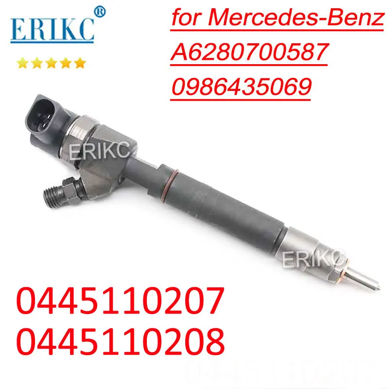 

A6280700587 Common Rail Injektor 0445110207 Diesel Fuel Injector Nozzle 0445110208 for Bosch Mercedes-Benz 0986435069 Sprayer