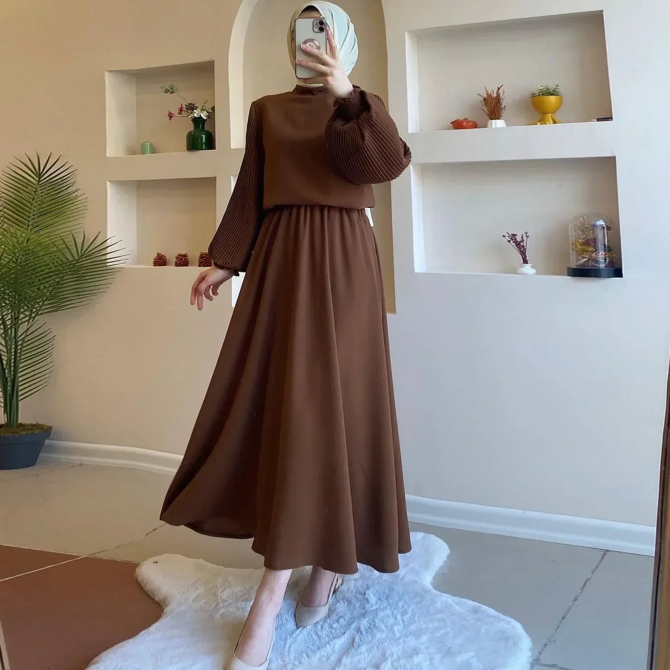 Caftán marroquí Abaya para mujer, caftán islámico de Dubái, Turquía, Hijab musulmán, vestidos africanos, Túnica árabe, musulmán, Djellaba para mujer