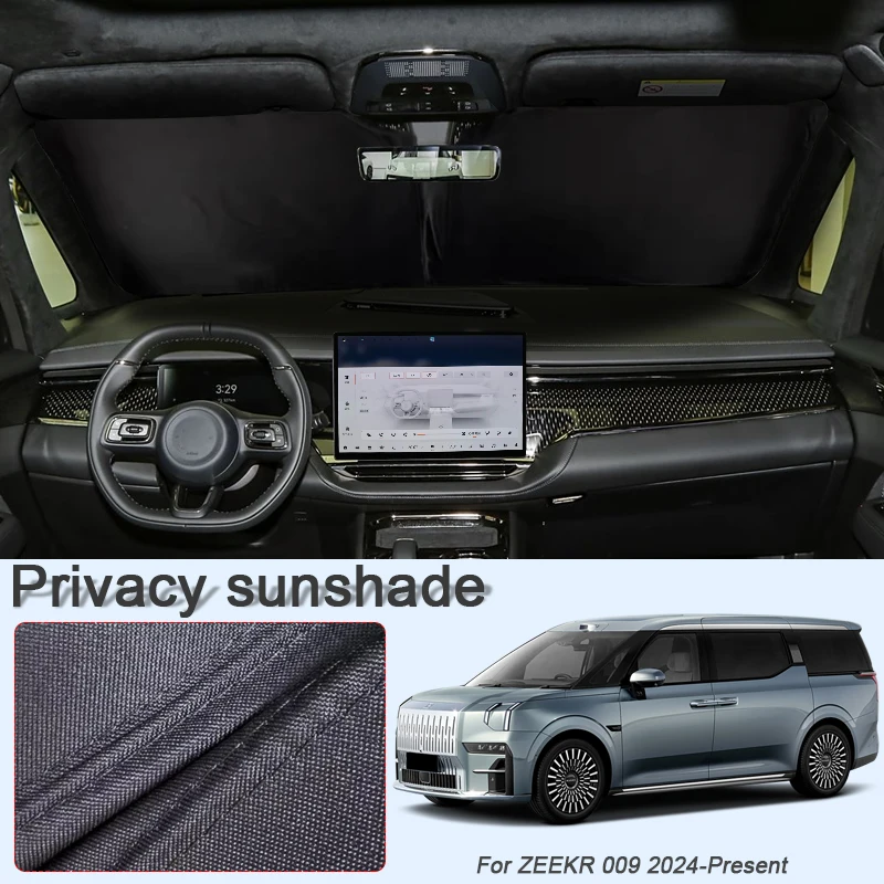 

Car Black Windows Privacy Sunshade For ZEEKR 009 2024-Present Auto Anti-UV Heat Insulation Protect Cover Interior Accessories