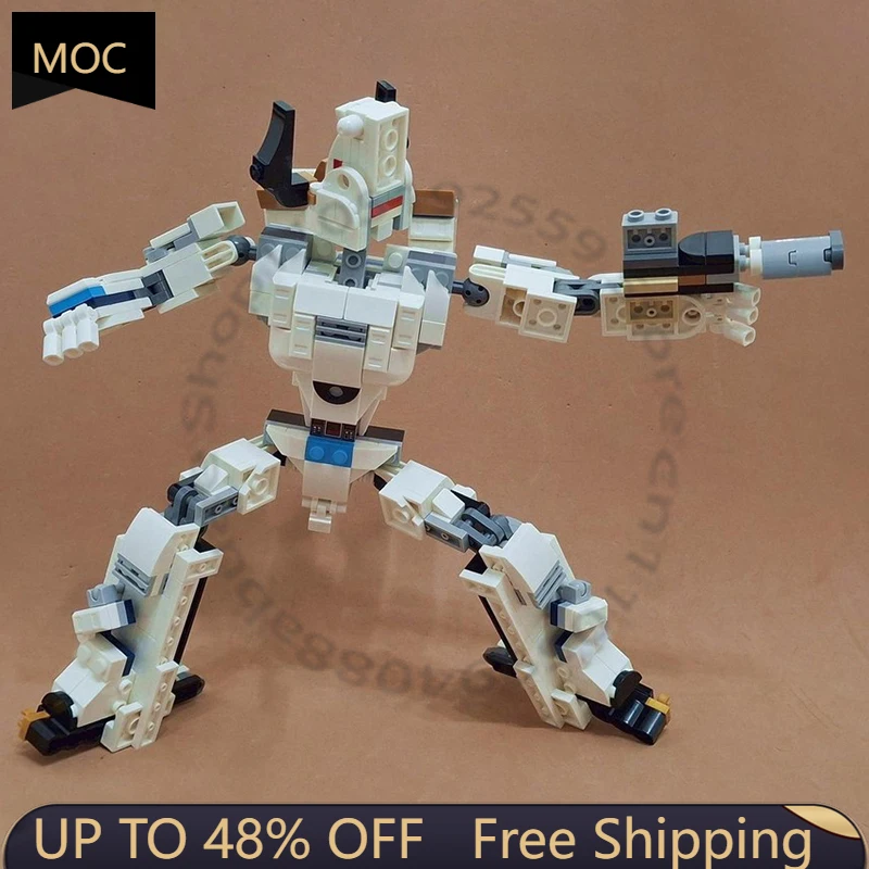 

383 детали: Набор для сборки модульной конструкции «Броня Носорога» (MOC), простые популярные строительные блоки, развивающая игрушка для детей, подарок на праздник, сделай сам