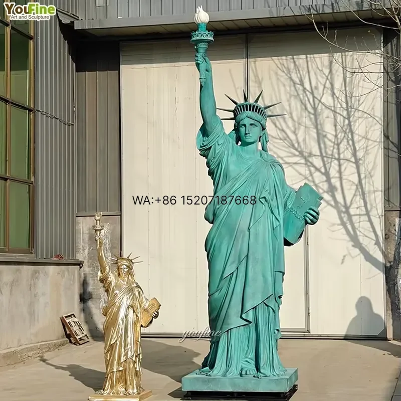 Wmwmnu for 11m Freedom Symbol Outdoor Garden Huge Large Bronze Liberty Statue Sculpture