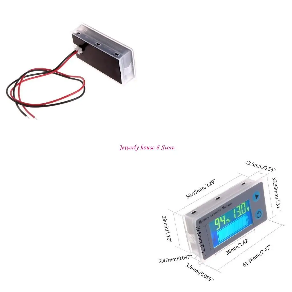 

Универсальный экран емкости аккумулятора 10-100 В, дисплей мощности, свинцово-кислотный индикатор, высококачественный индикатор