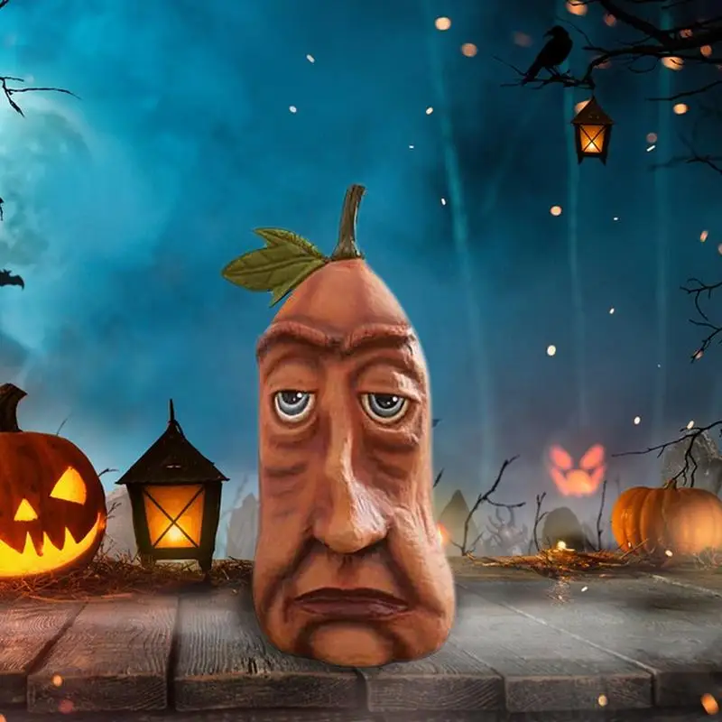 

Expressive Halloween Pumpkins Resin Farmhouse Decoration Pumpkin Decoration Decorative Props Desk Figurine For Indoor Outdoor