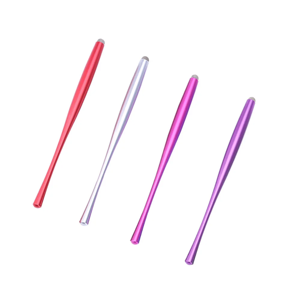 

4Pcs Capacitive Pen Metal Stylus Fiber Cloth Tip for Phone Tablet Touch Screen Handwriting Writing Tool Touch Screen Pen