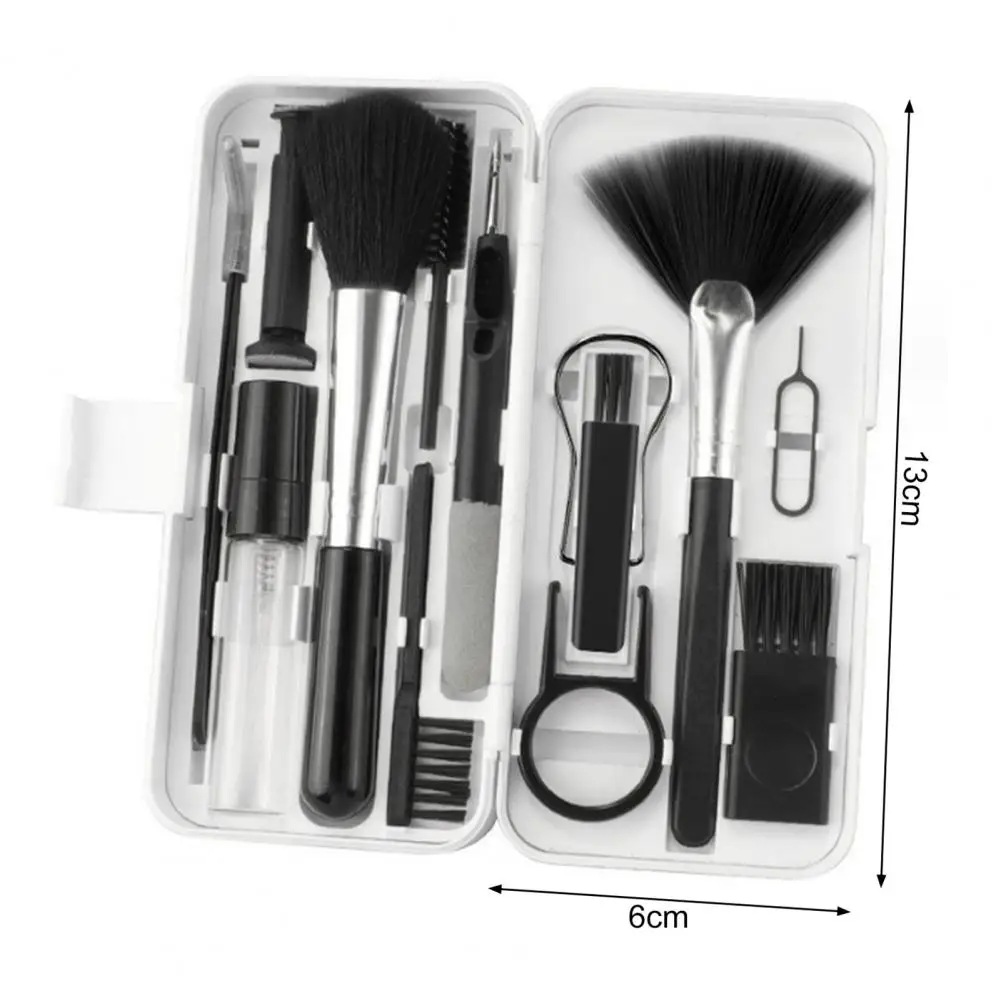 Juego de auriculares inalámbricos 18 en 1, Kit limpiador de teclado, pantalla de portátil, teléfono