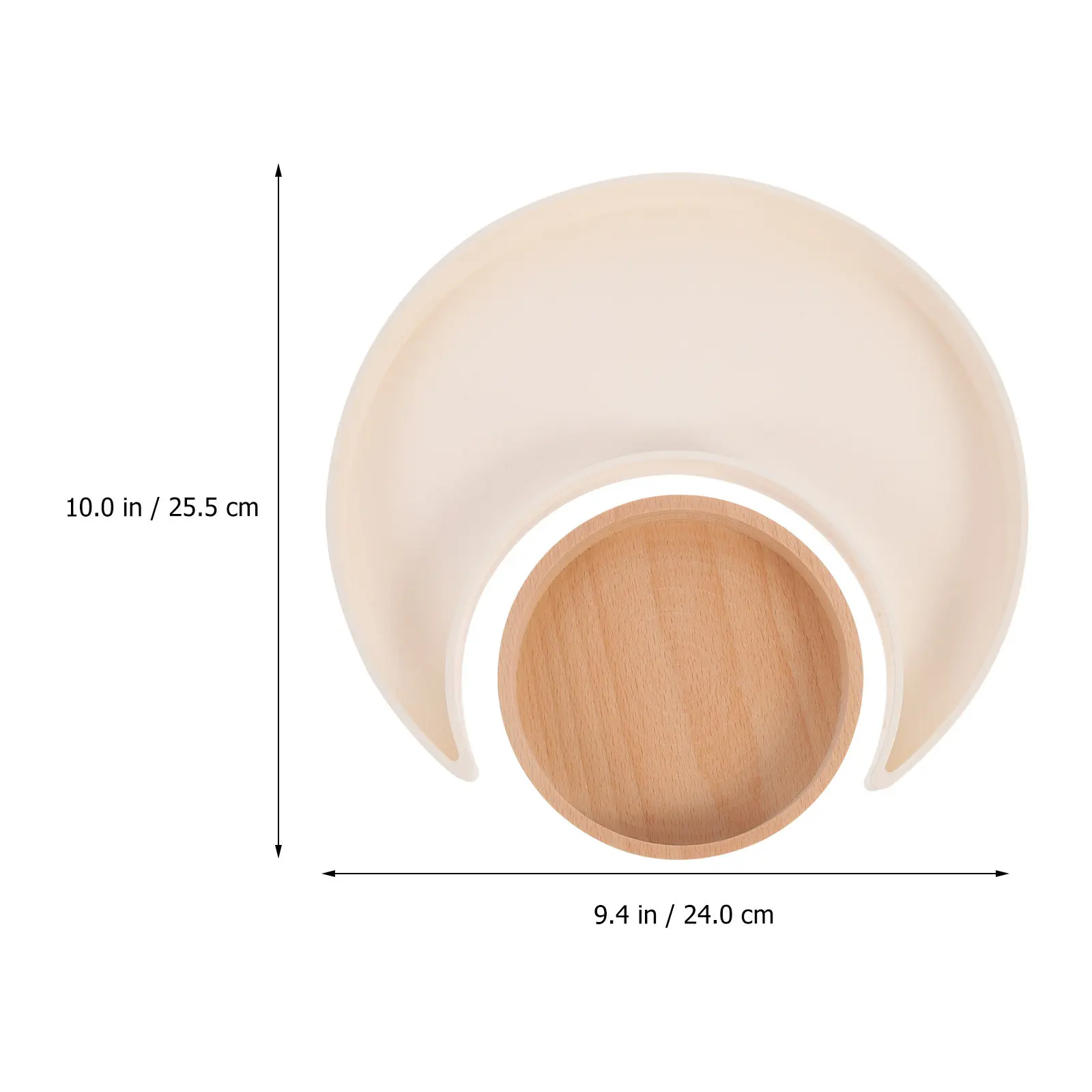 1Set Moon Shape Jewelry Tray Practical Desktop Organizer Multi-Function Household Storage Sundries Tray