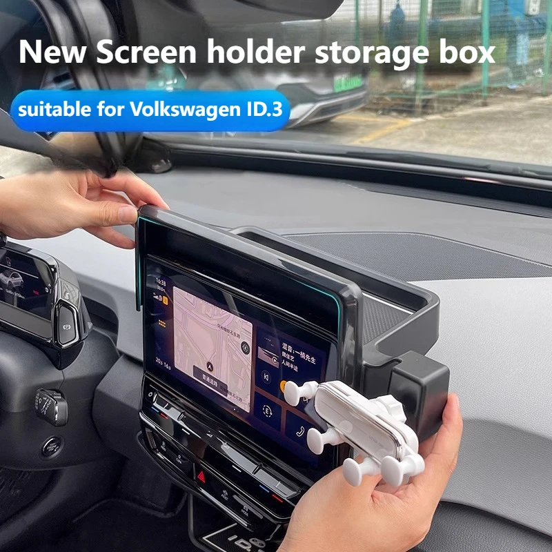 

Car Mobile Phone Screen Bracket Storage Box Central Control Display Screen Bracket Base Accessories for Volkswagen ID.3